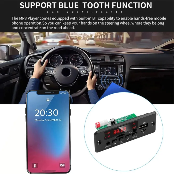 25W%2020W%20Amplifier%2012V%20MP3%20Decoder%20Board%20Bluetooth%205.0%20Car%20Player%2050W%2040W%20USB%20Recording%20Module%20FM%20AUX%20Radio%20For%20Speaker%20Handsfree%20-%20Image%206
