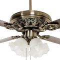 Crompton Nebula Ceiling Fan with Decorative Lights 1200 mm 48 Inch (Antique Brass).