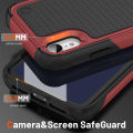 Anti-fall 2 in 1 Heavy Duty Armor Case For iPhone XR Phone Case Shockproof Soft Casing Hard Back Cover.