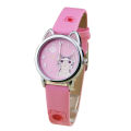 HELLOKITTY Kids' Watch GIRL'S Girls Girl'S Watch KT Gato Negro Cute Man-made Diamond Flip Belt Electronic Watch. 
