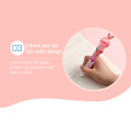 Kawaii Rabbit Ballpoint Pen 10 Colors Cartoon Cute Bunny Sequin Pens Kids School Office Stationery Multicolor Ball Pen jingu.
