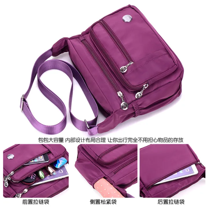 2024%20New%20Middle-Aged%20Women's%20Bag%20Women's%20Bag%20Nylon%20Oxford%20Canvas%20Bag%20One%20Shoulder%20Crossbody%20Bag%20Waterproof%20Mom%20Bag%20-%20Image%204