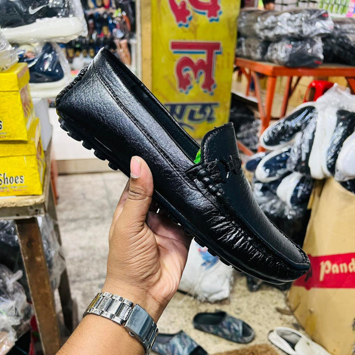 Formal Leather Loafers for Men (khaki_Super Quality) Royalcovra by