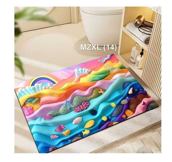 3d big High Quality Absorbency Non-Slip Bathroom Rug - Quick Dry Door ...