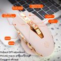Inphic PW5 Mecha Wired Game Mouse Macro Definition Light Mute Office USB Computer Mouse.