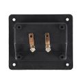 NXFDSIOZ 2PCS 90X78mm Square Binding Post Type Speaker Box Terminal Cup Wire Connector Board. 
