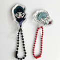Anime Alien Stage Ivan Till Cosplay Chain Acrylic Kawaii Keychains Backpack Pendant Ornament Key Ring Accessories Gift. 