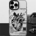 Ins 3D Cardiovascular model Heart Medical students Phone Case for iPhone 7 8 Plus X XS XR 11 12 13 14 Pro Max silicone Cover PCardiaCP. 