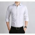 Men's full sleeve Cotton Formal White Shirt. 