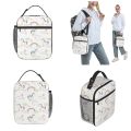 Rainbow Cloud Cute Unicorn Insulated Lunch Bag For Girl School Storage Food Box Portable Cooler Thermal Bento Box Outdoor.