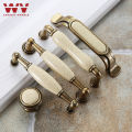 WV Marble Handle Garden Ceramic Ktchen Cabinet Storage Wardrobe Door Handles Dressers Closet Classical Furniture Knobs Pulls. 