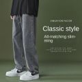 Fashion 2022 Denim Jeans Men's Straight Loose Korean Versatile Spring Autumn Retro Wide Leg Casual Pants Baggy Jeans for Men.