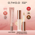 O.TWO.O 2pcs Liquid Concealer Cream Waterproof Moisturizing Lasting Cover Acne Dark Circles Face Primer Makeup Base Cosmetic. 