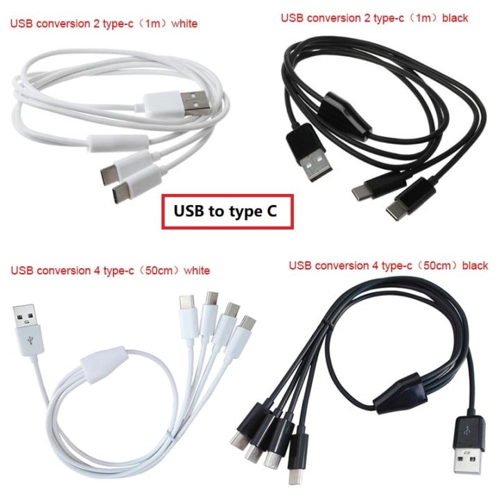 USB C Charging Cable 2 in 1 Multi Charging Cable Splitter USB to 2 Type C Charging Data Sync Cord Type-c conversion Type-c
