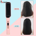Professional Hot Comb for Hair Styling Hair Straightener and Curler 2 in 1 Dryer and Straightening Brush electric Hair Comb. 
