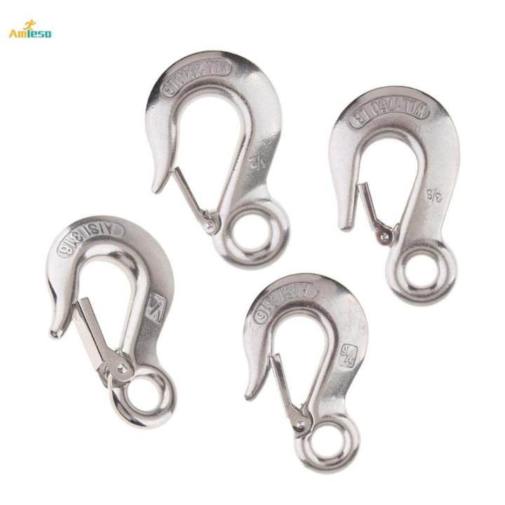 1/4" Clevis Slip Hook with Safety Latch Transport Towing Chain Hooks
