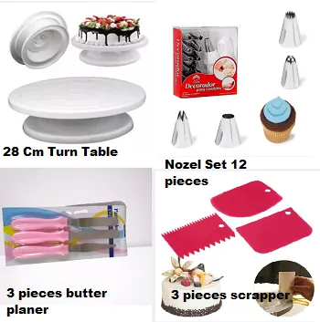 4pcs%20BAking%20Combo%20Set-CAke%20Turn%20Table%2028%20cm%20+%2012pcs%20Nozzle%20with%20Paiping%20Bag+%203Pcs%20baking%20k.nife%20with%20handle%20+%203Pcs%20scraper%20set%20-%20Image%202