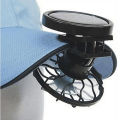 Mini Portable Fan Outdoor Portable Clip-On Cooler Mini Black Hat Fan Cooling Solar Celling Fan For Camping Hiking Fishing. 