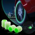 4Pcs Mini Luminous Tire Valve Caps Car Motorcycle. 