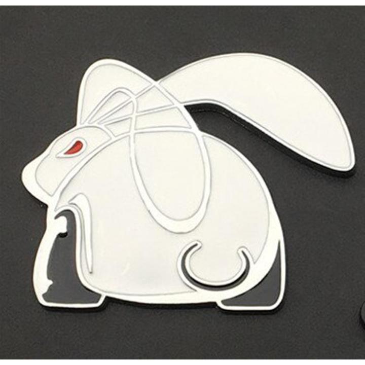 【Mary DAI Store】3D Metal Cute Rabbit Car sticker Emblem Badge Decals Car Styling DIY Accessories for Opel BMW audi