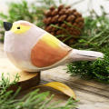 Gift-Ready Packaging Nordic Wooden Bird Statue Lightweight Compact Size Premium Wood Wooden Bird Ornament Handcrafted Artisan Painted Miniature Bird Sculpture for Home Decor Children'S Room Wildlife.