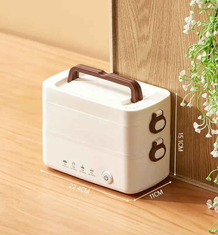 Smart electric warm lunch box. Electric Heated Lunch Box .2 L Durable Travel Food Warmer Stainless Steel Constant Temperature Lunch Box