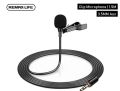 REMAX LIFE RL-LF31 MICDO SERIES 3.5MM AUX CLIP LAVALIER MICROPHONE FOR LIVE BROADCAST / AUDIO / VIDEO RECORD.