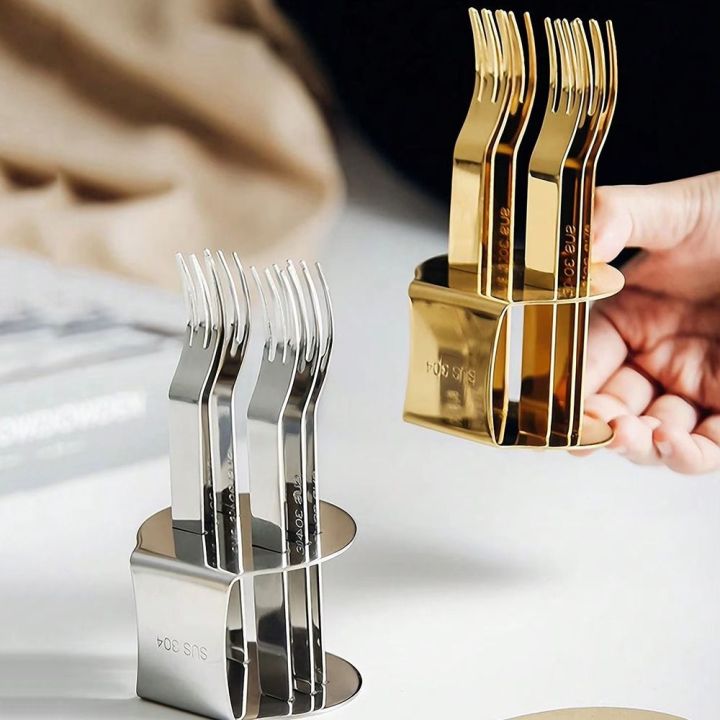 Creative%20Stainless%20Steel%20Fruit%20Fork%20Set%20with%20Stand%20Modern%20Cake%20Fork%20Three%20Toothed%20Portable%20Dessert%20Fork%20Cake%20-%20Image%206