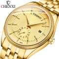 CHENXI Fashion Brand Watches Women Men Quartz Watch Luxury Golden lovers' Wristwatches Creative Clock Watches relojes hombre.