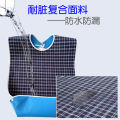 Waterproof oversized adult bag dining elderly bib all cotton drool towel double sided usable. 