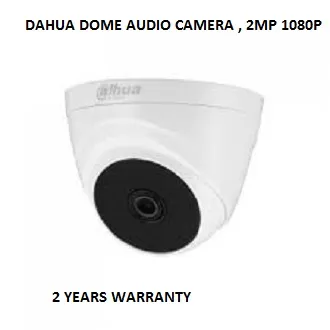 Dahua Audio Camera HAC-T1A21P-A  DOME  2 Mega Pixel 1080p HDCVI IR CCTV Security camera (Audio Supported)