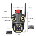 OUTDOOR V380 PRO REAL 2 lens 2 camers 3 MOBILE SCREEN  6MP(2MP+2MP+2MP) 10XZOOM IP66 Wireless Camera WiFi PTZ Network CCTV Camera SECURITY camera. 