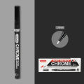 Chrome Mirror Reflective Marker Silver Marker Liquid Pen for Cards, Posters, Rock Mugs, Ceramic, Glass, Metallic Craftwork Paint Pen. 