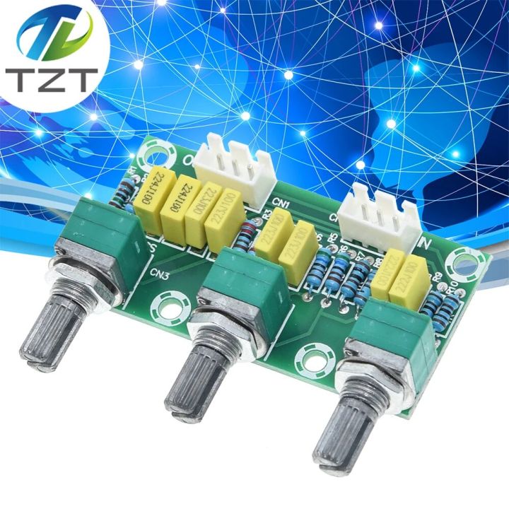 【Daily Necessities For Anyone Store】XH-M802 Tone Amplifier Preamp Module Low High Sound Adjustment Electonic Diy Electronic PCB Board