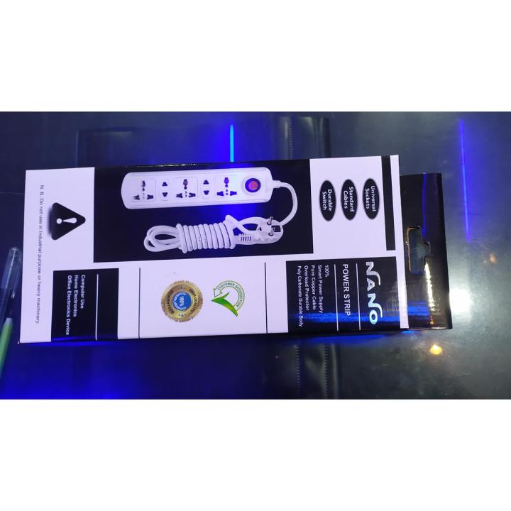 Heavy Duty 2Pin 6ft Cable 5 port Multi-plug / Neno power strip NPS 205 (Universal Port)