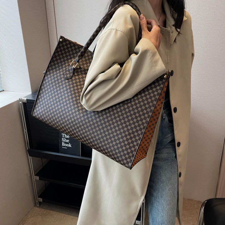 bags women's bags new fashion atmosphere large capacity shoulder bag handbag commuter ladies vintage tote bag