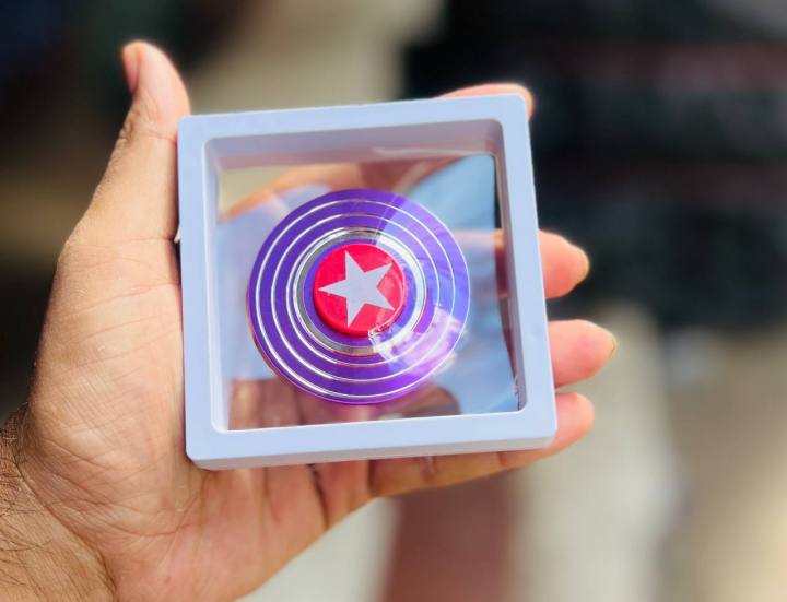 “Captain America Shield Spinner Toy – Stress Relief Fidget Spinner”