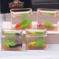 1Pc 1:12 Dollhouse Miniature Fish Tank Simulation Aquarium Home Decor Toy Doll House Accessories.