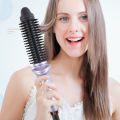 2 IN 1 One Step Hair Dryer And Hot Air Brush Hair Straightener Comb Curling Brush Blow Dryer Hair Styling Tools.