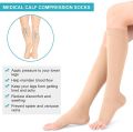Compression Socks Calf Shaping Open Toe Knee High Stockings Compression Socks Fit For Varicose Veins Long Pressure Stockings. 