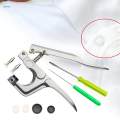 Hand Pressure Pliers Set Fastener Kit Handmade Snaps Installation Hand Tools Accessories Fastener Pliers Set for Prong Snap Buttons Beginner.
