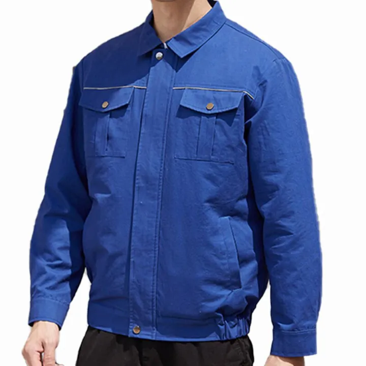 Summer Outdoor Cooling Fan Jacket Men Air Conditioning Clothing Sun-Protcetive Coat Construction Work Clothes PC124