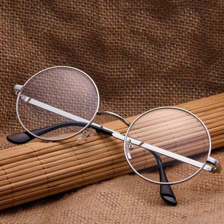 CLASSIC Metal Frame Clear Lens Round GlassesFor Women's