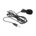 Lavalier Lapel Microphone Clip-on Omnidirectional Condenser Mic iphone/android. 