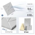 12Pack Acoustic Foam Panels Sound Proof Foam Panels with Self-Adhesive, 12X 12X 0.4Inch White. 