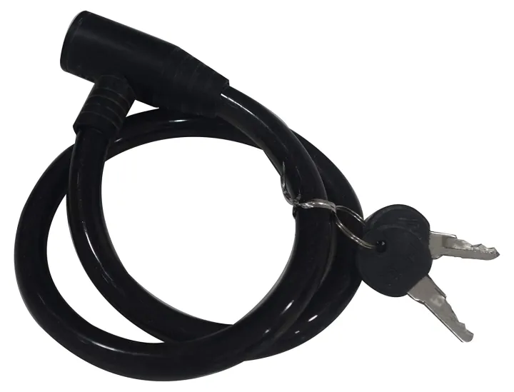 Bicycle%20Cable%20Lock%20/%20Steel%20Key%20Helmet%20Cable%20Lock%20(Black)%20-%20Image%202