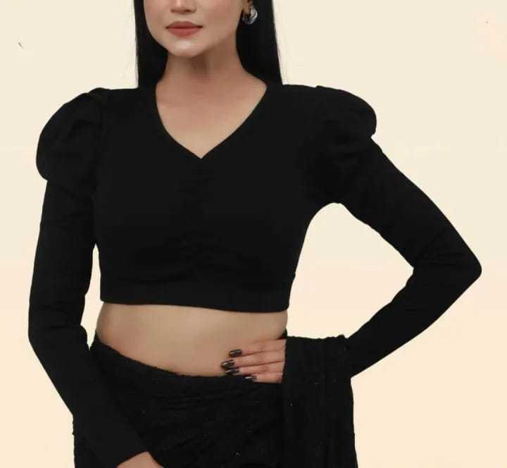 Crop%20top%20full%20sleeve%20fashionable%20blouse%20for%20women's.%20-%20Image%203