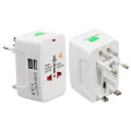 Universal World Travel Adapter Multi 2 USB Port Surge Protector All in one 2pin 3pin Plug AC Power International Converter US UK AU EU Socket. 
