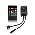 12V LED Music Controller DC12V 5050 2835 RGB LED Strip Light Voice Sensor 20key Black Sound Sensor Audio IR Remote Controller. 