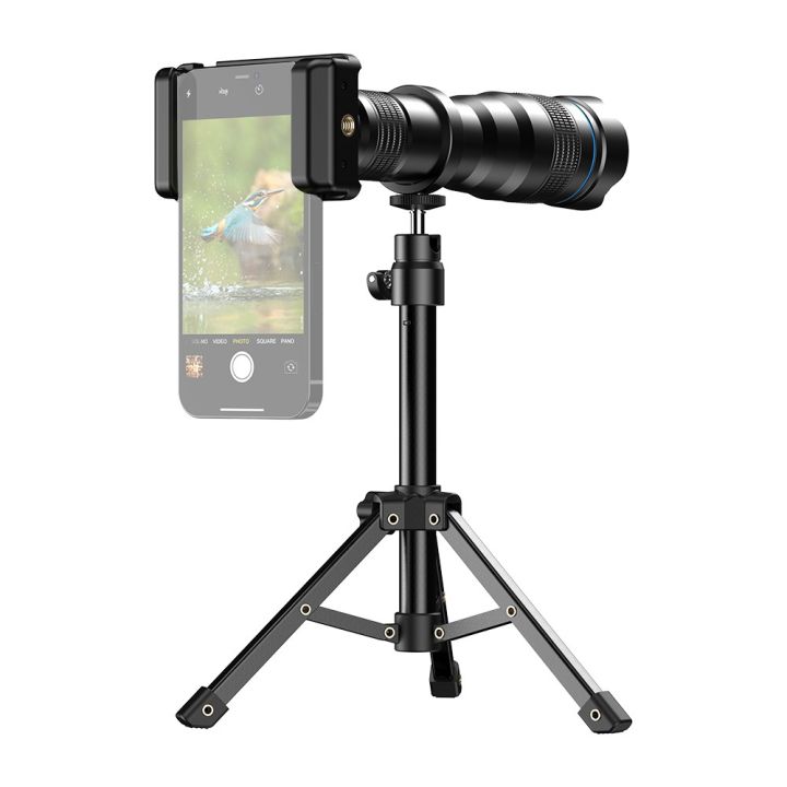 APEXEL Mobile Phone 36X Telephoto Lens Kit black
